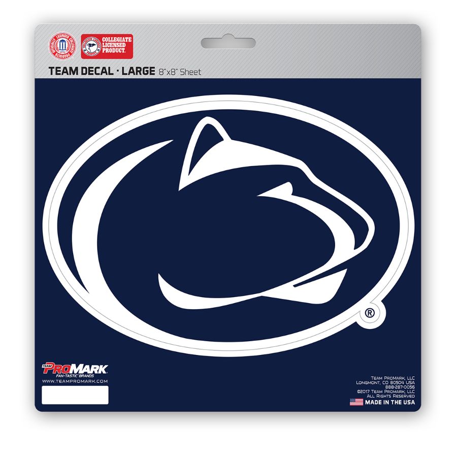 Penn State University Nittany Lions Logo 8x8 Vinyl Sticker at Sticker