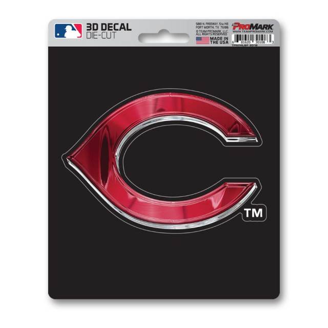 Cincinnati Reds - 3D Vinyl Sticker