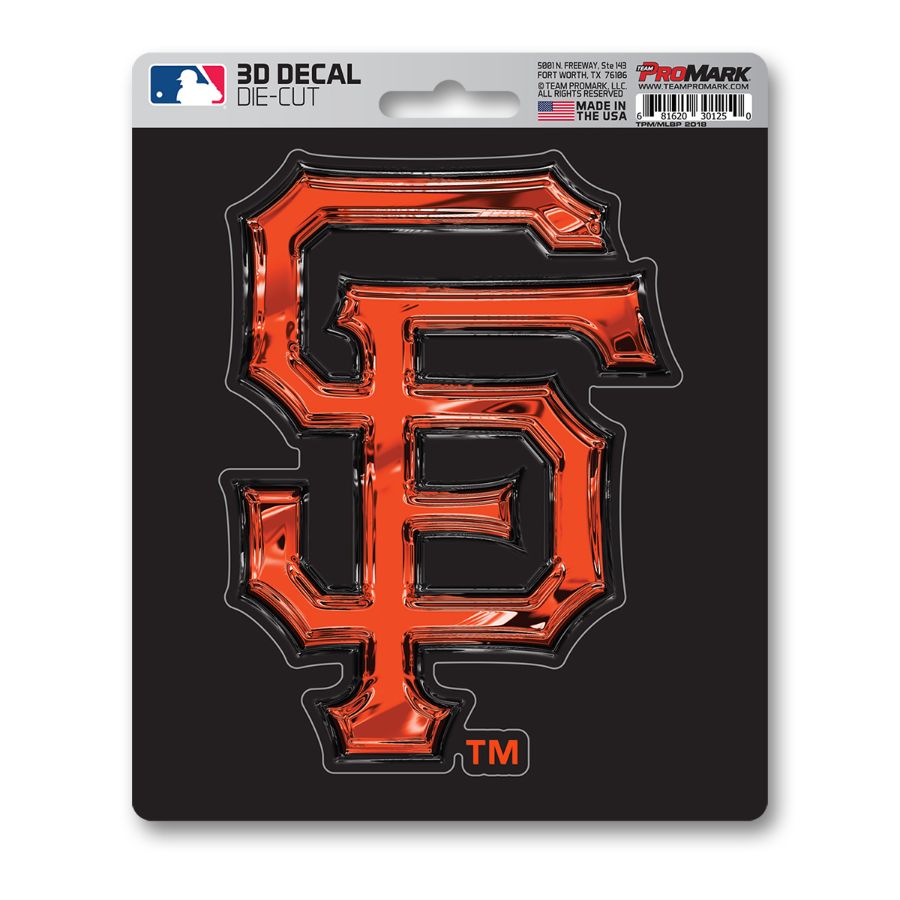 San Francisco Giants Die-Cut Sticker - Officially Licensed, Weather-Resistant Decal For Cars & Surfaces