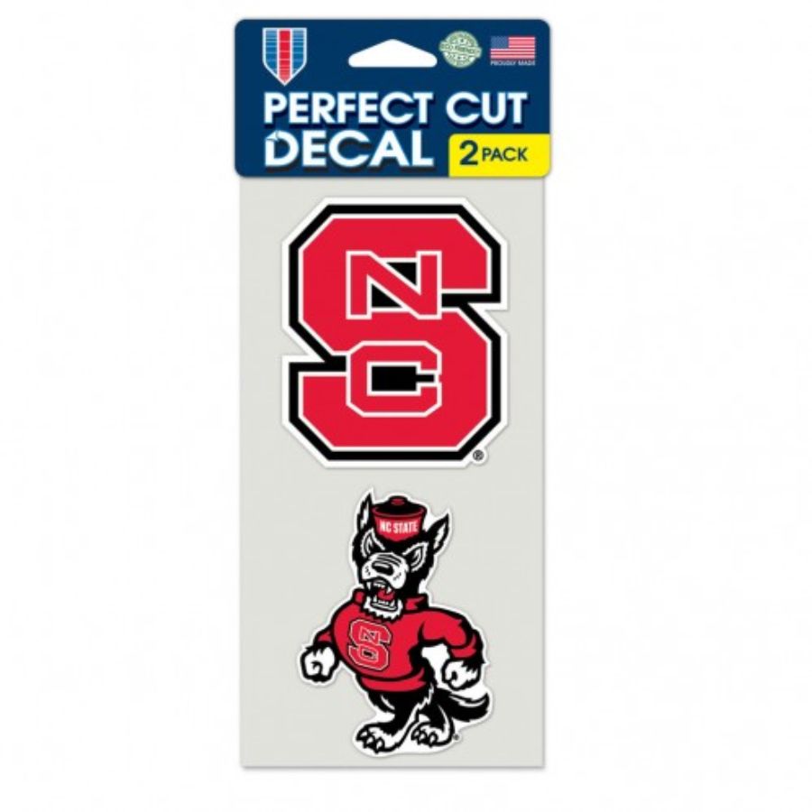 North Carolina State University Wolfpack - Set of Two 4x4 Die Cut ...