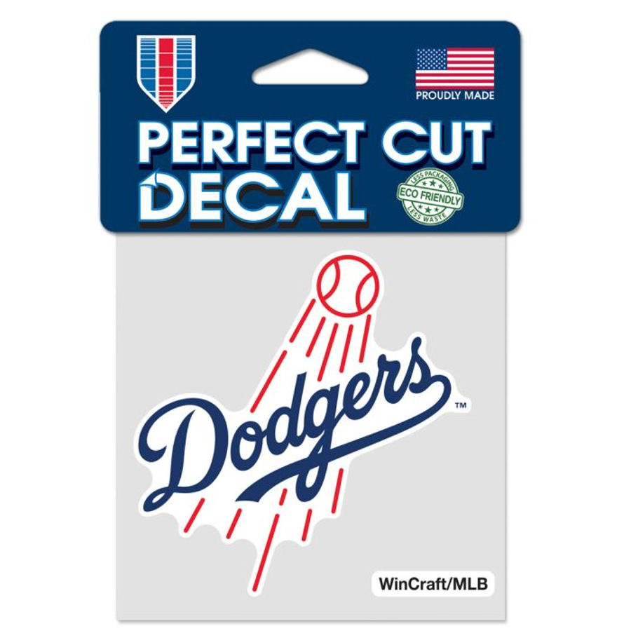 Los Angeles Dodgers Script Logo - 4x4 Die Cut Decal