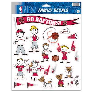 Toronto Raptors Sticker Printable Toronto Raptors - 8.5x11 Family Sticker Sheet at Sticker Shoppe