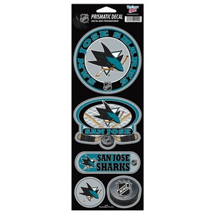 San Jose Sharks - Prismatic Decal Set