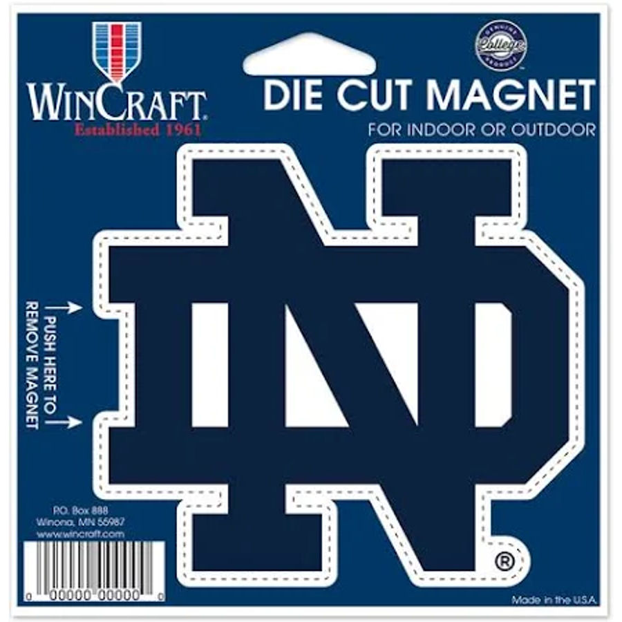 University Of Notre Dame Fighting Irish - 4.5" Die Cut Logo Magnet