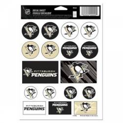 Pittsburgh Penguins Retro Logo Premium 4x4 Decal Vinyl Auto Home Sticker  Hockey