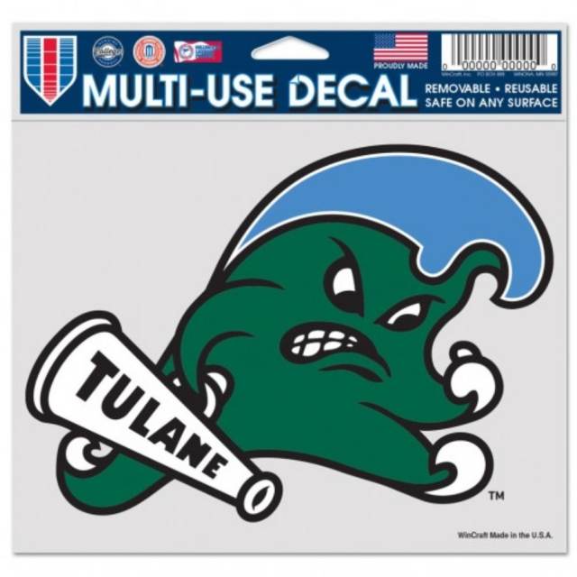 Tulane University Green Wave - 5x6 Ultra Decal