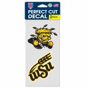 Wichita State University Shockers - Set of Two 4x4 Die Cut Decals