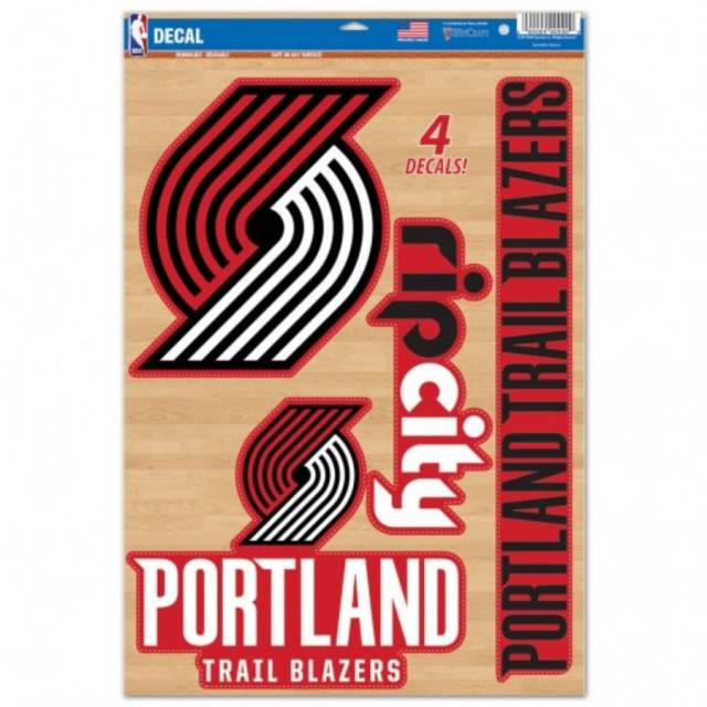 Portland Trail Blazers Decal 11" x 17" Stickers 