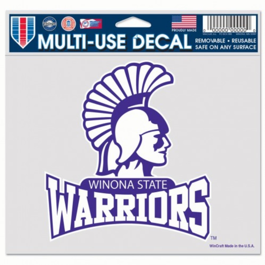 Winona State University Warriors - 5x6 Ultra Decal