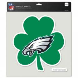 Philadelphia Eagles Clover - 8x8 Full Color Die Cut Decal