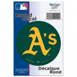 Oakland Athletics A's - 3x3 Round Vinyl Sticker