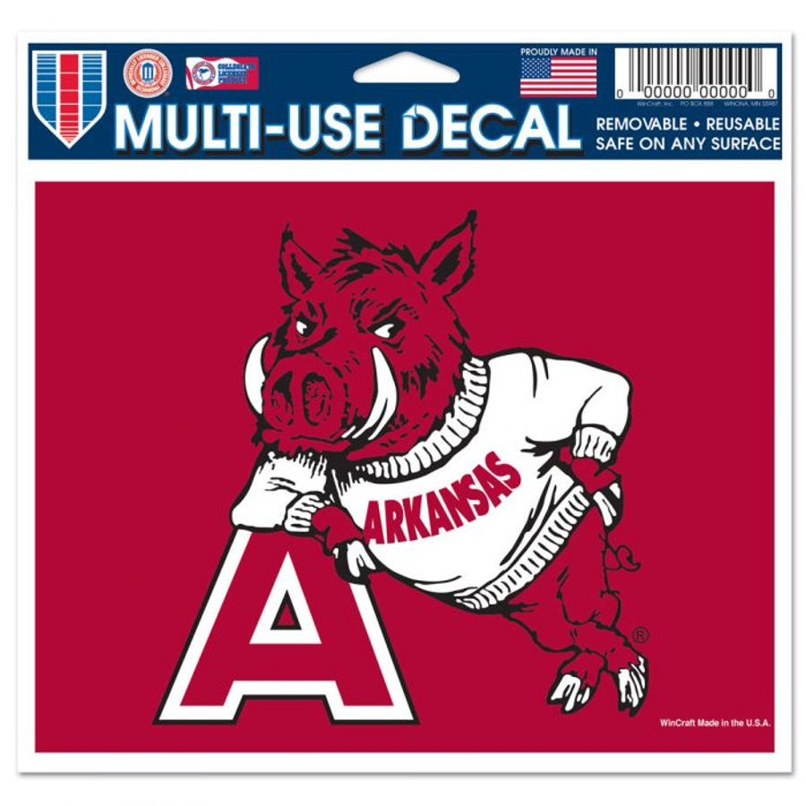 University Of Arkansas Razorbacks Logo - 5x6 Ultra Decal at Sticker Shoppe
