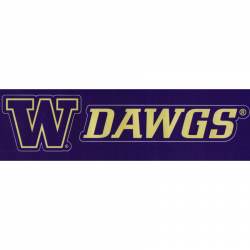 University Of Washington Huskies Dawgs Slogan & Logo - Set Of 2 Vinyl Stickers