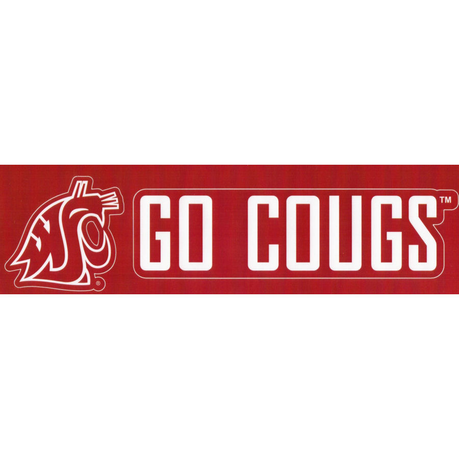 Washington State University Cougars Go Cougs Slogan & Logo - Set Of 2 ...