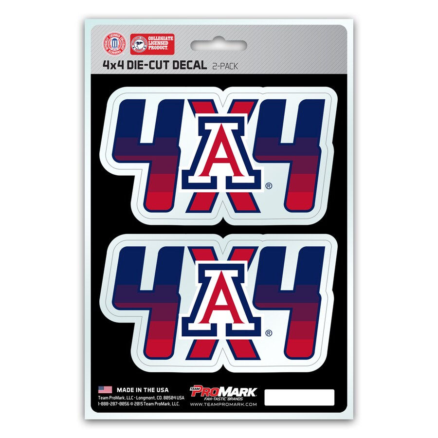 University Of Arizona Wildcats 4x4 Off Road - Set of 2 Sticker Sheet