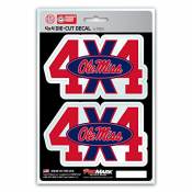 University Of Mississippi Ole Miss Rebels 4x4 Off Road - Set of 2 Sticker Sheet
