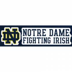 University Of Notre Dame Fighting Irish Slogan & Logo - Set Of 2 Vinyl Stickers