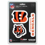Cincinnati Bengals Team Logo - Set Of 3 Sticker Sheet
