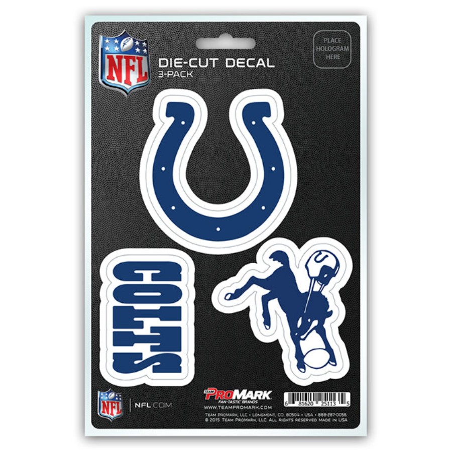 Indianapolis Colts Team Logo Set Of 3 Sticker Sheet at Sticker Shoppe