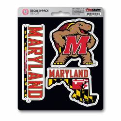 University Of Maryland Terrapins Team Logo - Set Of 3 Sticker Sheet