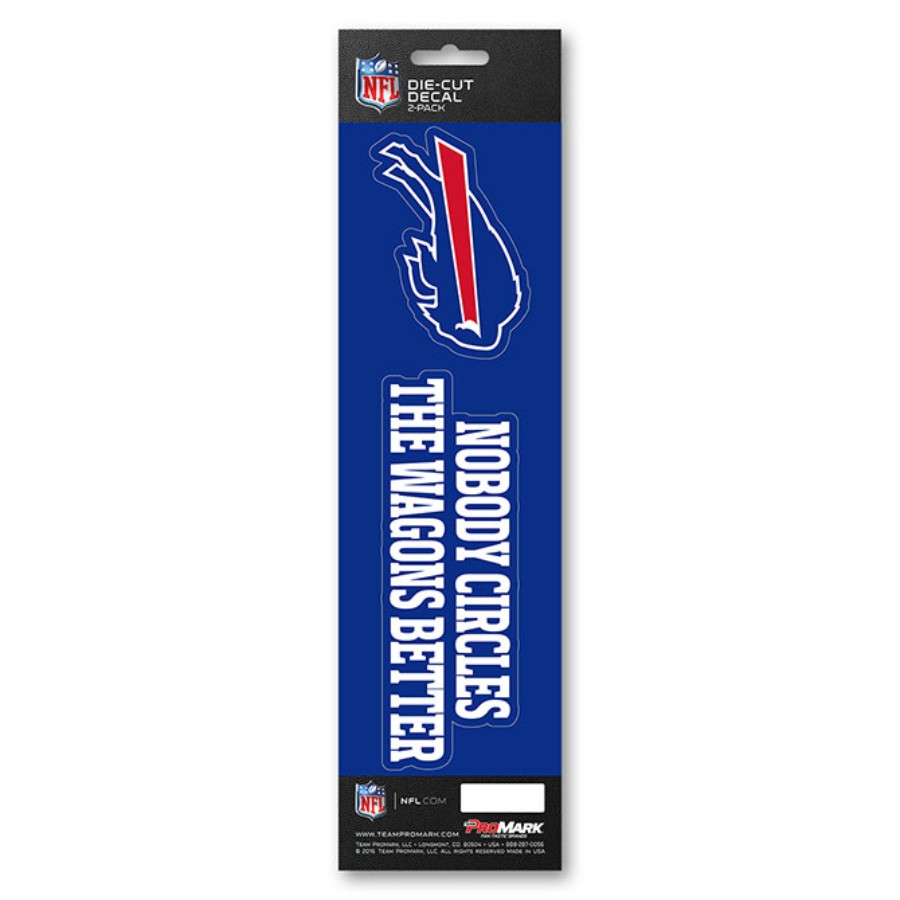 Nobody Circles The Wagons Like The Buffalo Bills Buffalo Bills Nobody Circles The Wagon Better Slogan & Logo - Set Of 2