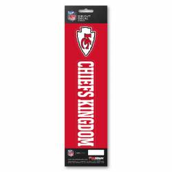 Kansas City Chiefs Kingdom Slogan & Logo - Set Of 2 Vinyl Stickers
