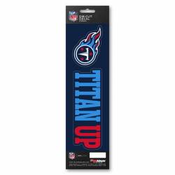 Tennessee Titans Titan Up Slogan & Logo - Set Of 2 Vinyl Stickers