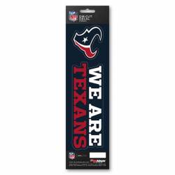 Houston Texans We Are Texans Slogan & Logo - Set Of 2 Vinyl Stickers