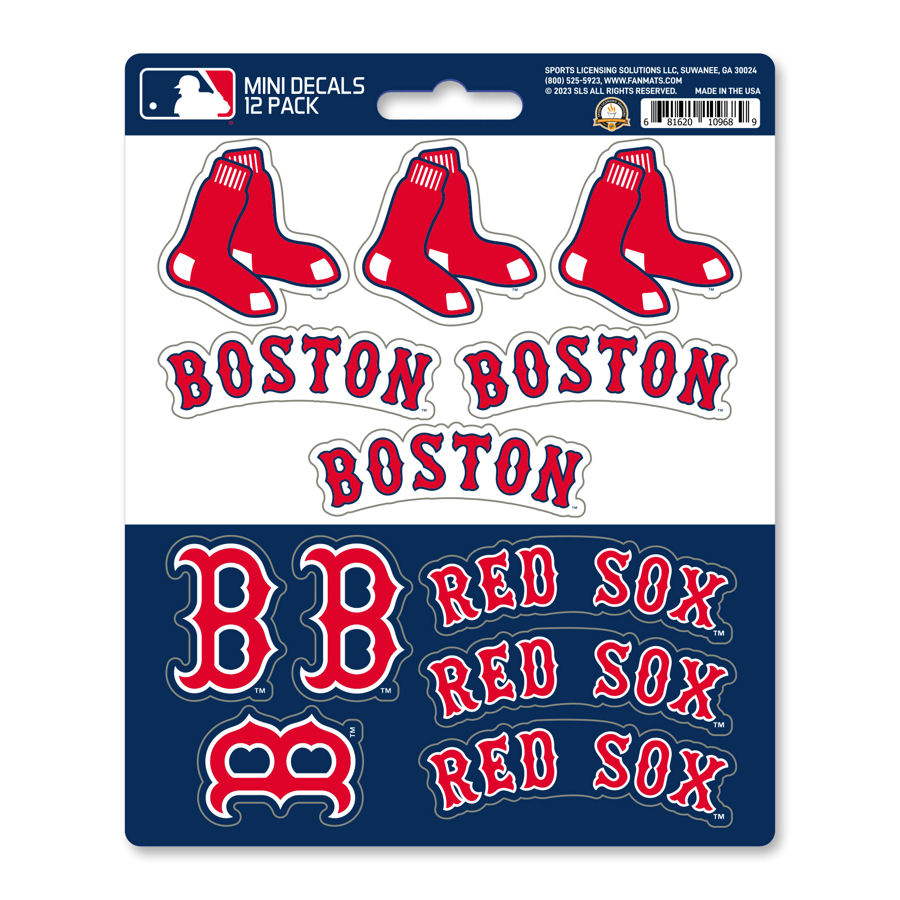 Boston Red Sox Set Of 12 Sticker Sheet at Sticker Shoppe