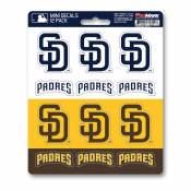 San Diego Padres Retro - Set Of 12 Sticker Sheet