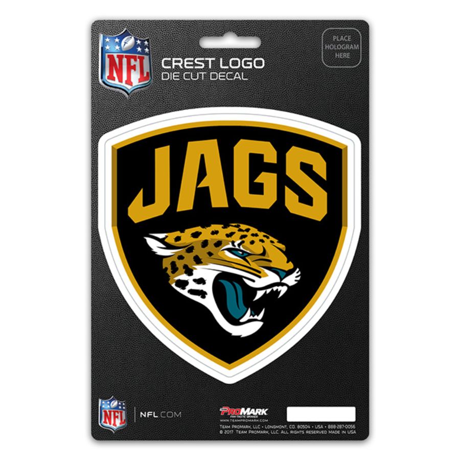 Jacksonville Jaguars Shield Crest Sticker at Sticker Shoppe