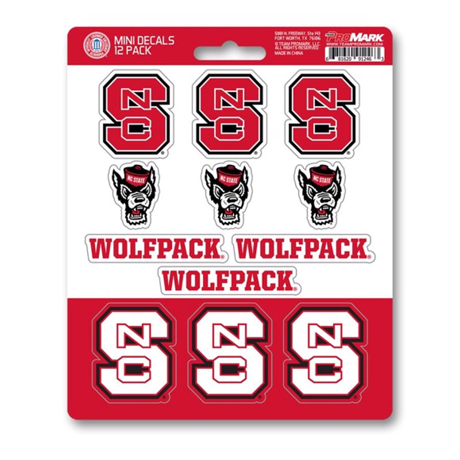 North Carolina State University Wolfpack - Set Of 12 Sticker Sheet at ...