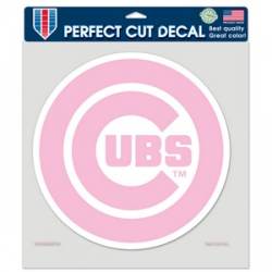 Chicago Cubs Pink - 8x8 Full Color Die Cut Decal