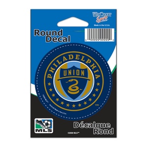 Philadelphia Union - 3x3 Round Vinyl Sticker at Sticker Shoppe
