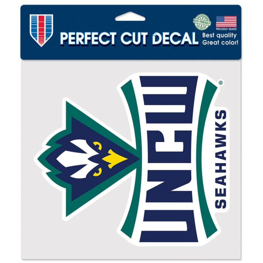 University Of North Carolina Wilmington Seahawks 8x8 Full Color Die Cut Decal at Sticker Shoppe