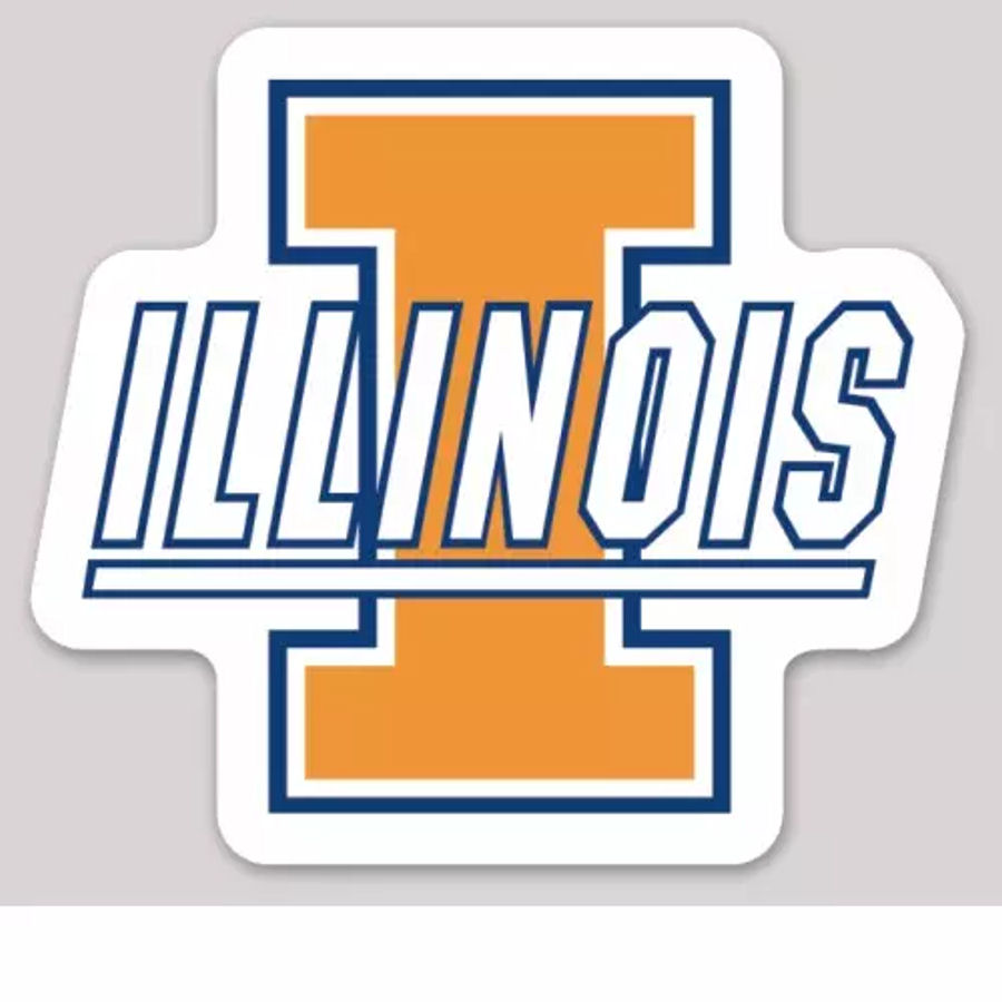 University Of Illinois Fighting Illini Logo - Vinyl Sticker