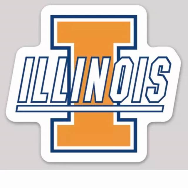 University Of Illinois Fighting Illini Logo - Vinyl Sticker