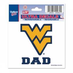 West Virginia University Mountaineers Dad - 3x4 Ultra Decal
