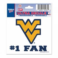 West Virginia University Mountaineers #1 Fan - 3x4 Ultra Decal