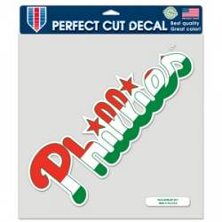 Philadelphia Phillies Italian - 8x8 Full Color Die Cut Decal