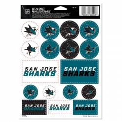 San Jose Sharks Reverse Retro Logo - 4x4 Die Cut Decal at Sticker