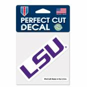 Louisiana State University LSU Tigers Script Die Cut Decal – 4 x 4 Inch