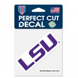 Louisiana State University LSU Tigers Script - 4x4 Die Cut Decal