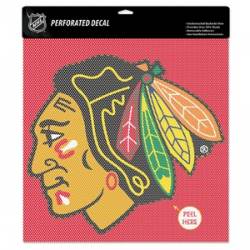 Chicago Blackhawks - 17x17 Perforated Shade Decal