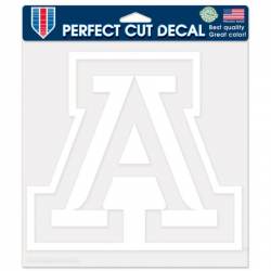 University Of Arizona Wildcats - 8x8 White Die Cut Decal