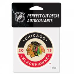 Chicago Blackhawks 2015 Winter Classic Logo - 4x4 Die Cut Decal