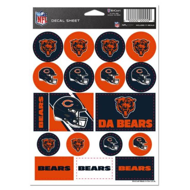 Chicago Bears - 5x7 Sticker Sheet