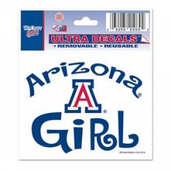 University Of Arizona Wildcats Girl - 3x4 Ultra Decal