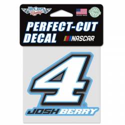 Josh Berry #4 - 4x4 Die Cut Decal