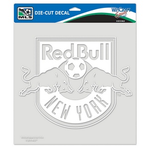 New York Red Bulls - 8x8 White Die Cut Decal